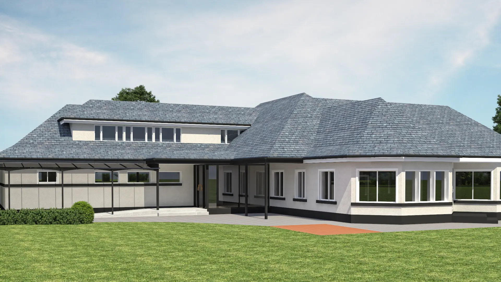 Exteriror 3d Rendering of a Residential Home Exteriror 3d Rendering of a Residential Home