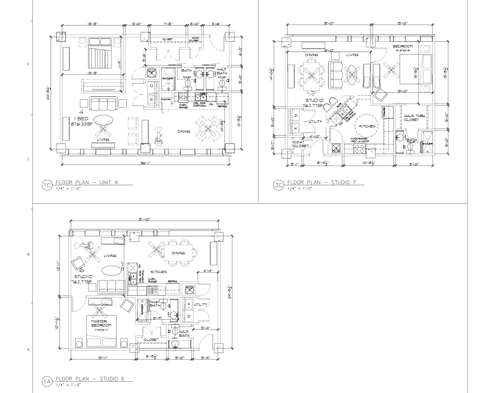 Architectural CAD Drafting Samples
